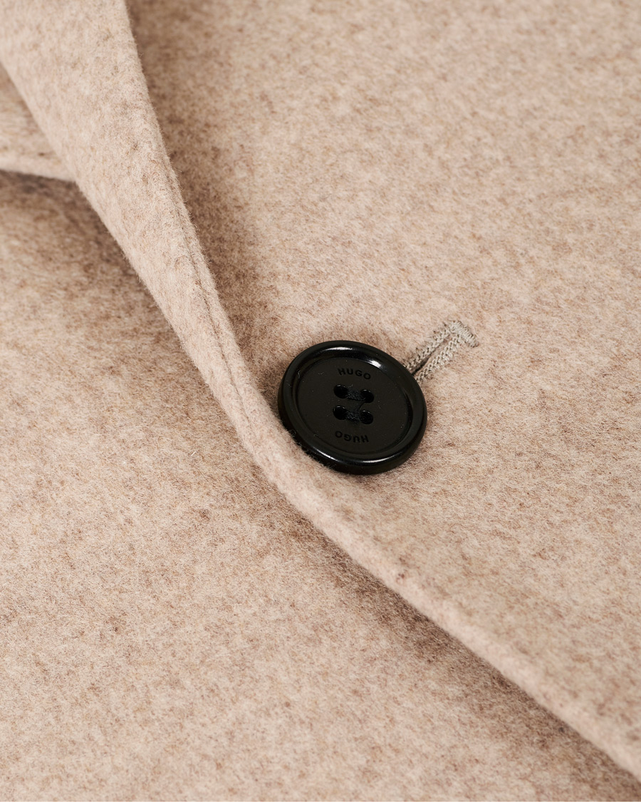 Herren | Jacken | HUGO | Migor Wool Coat Light Beige