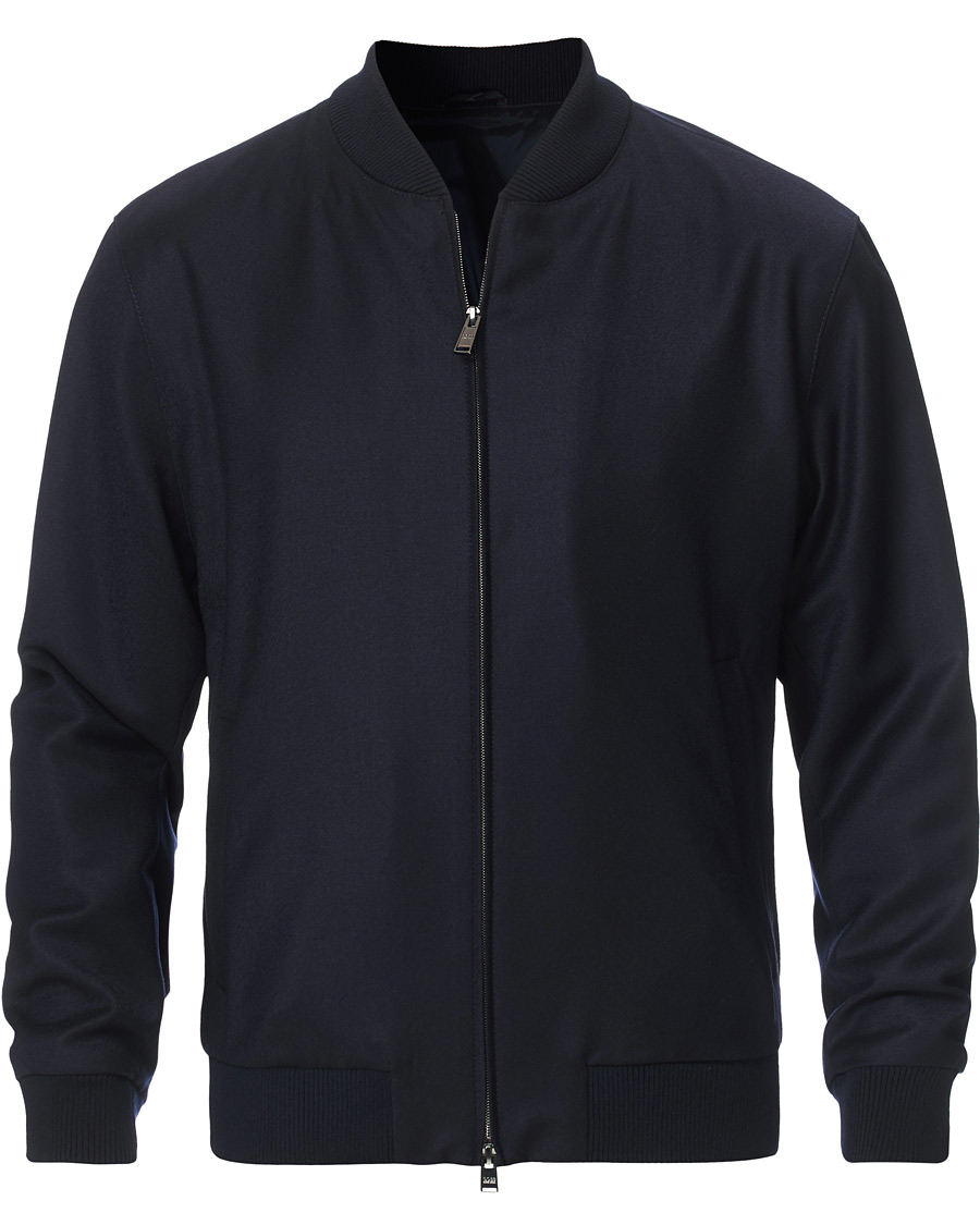 Herren | Jacken | BOSS BLACK | BOSS Nolwin Flannel Bomber Jacket Dark Blue
