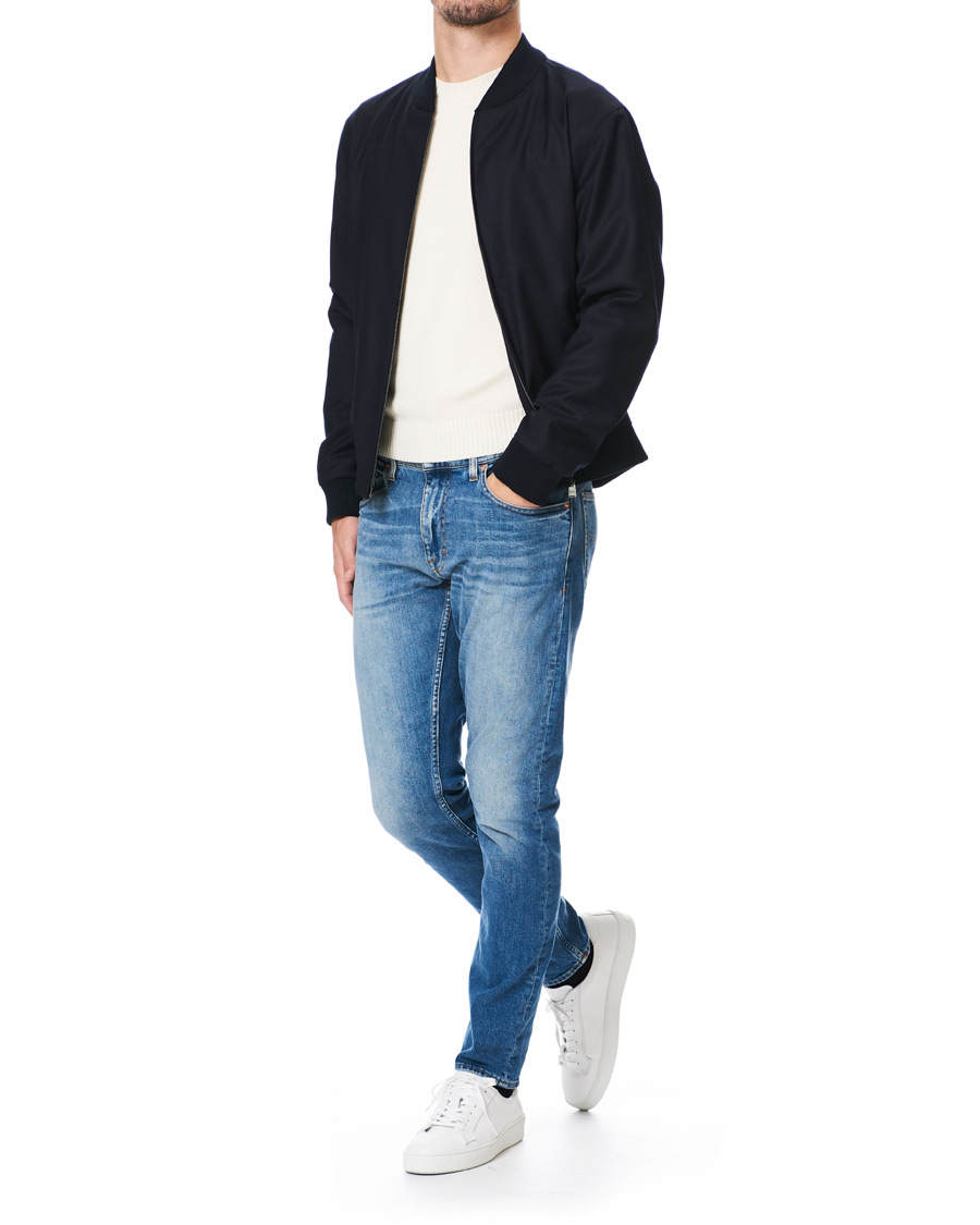 Herren | Jacken | BOSS BLACK | BOSS Nolwin Flannel Bomber Jacket Dark Blue