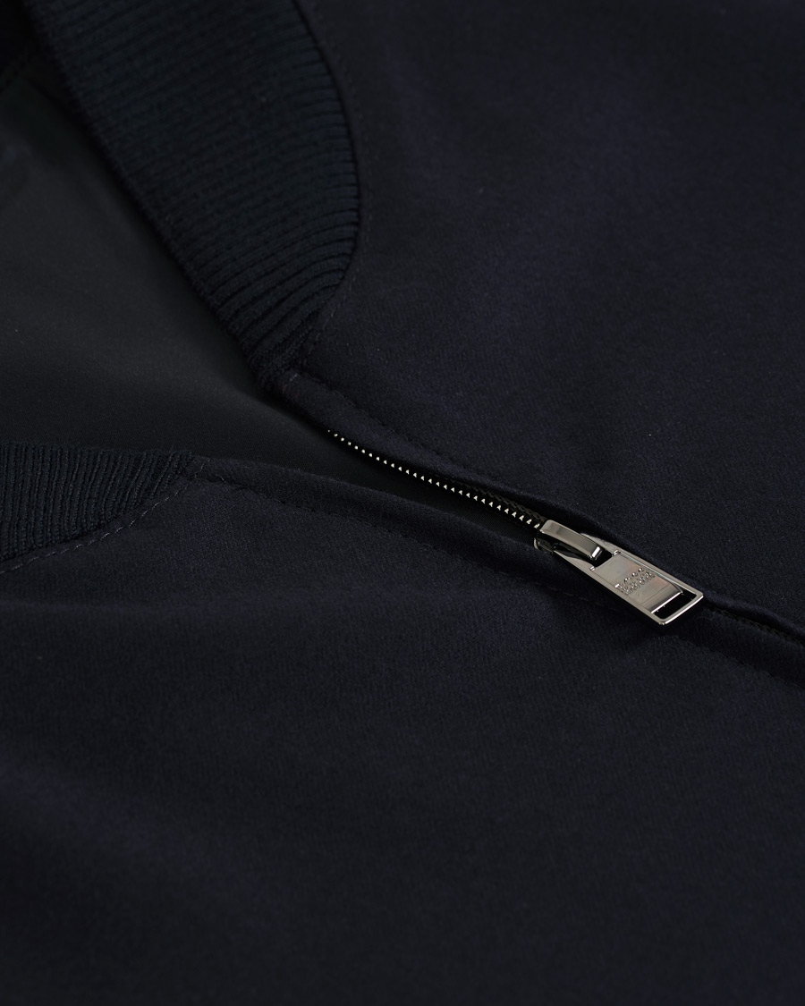 Herren | Jacken | BOSS BLACK | BOSS Nolwin Flannel Bomber Jacket Dark Blue
