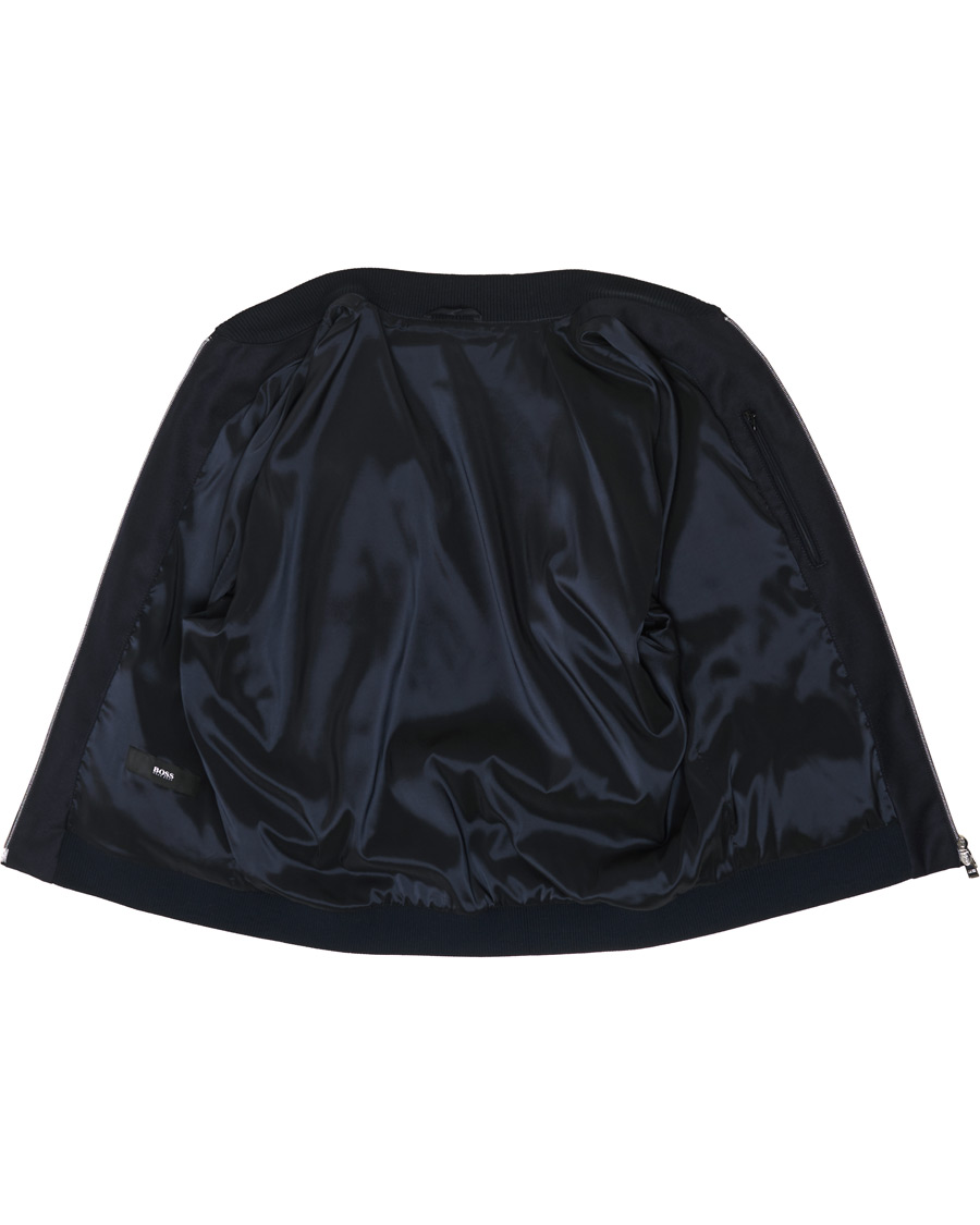 Herren | Jacken | BOSS BLACK | BOSS Nolwin Flannel Bomber Jacket Dark Blue