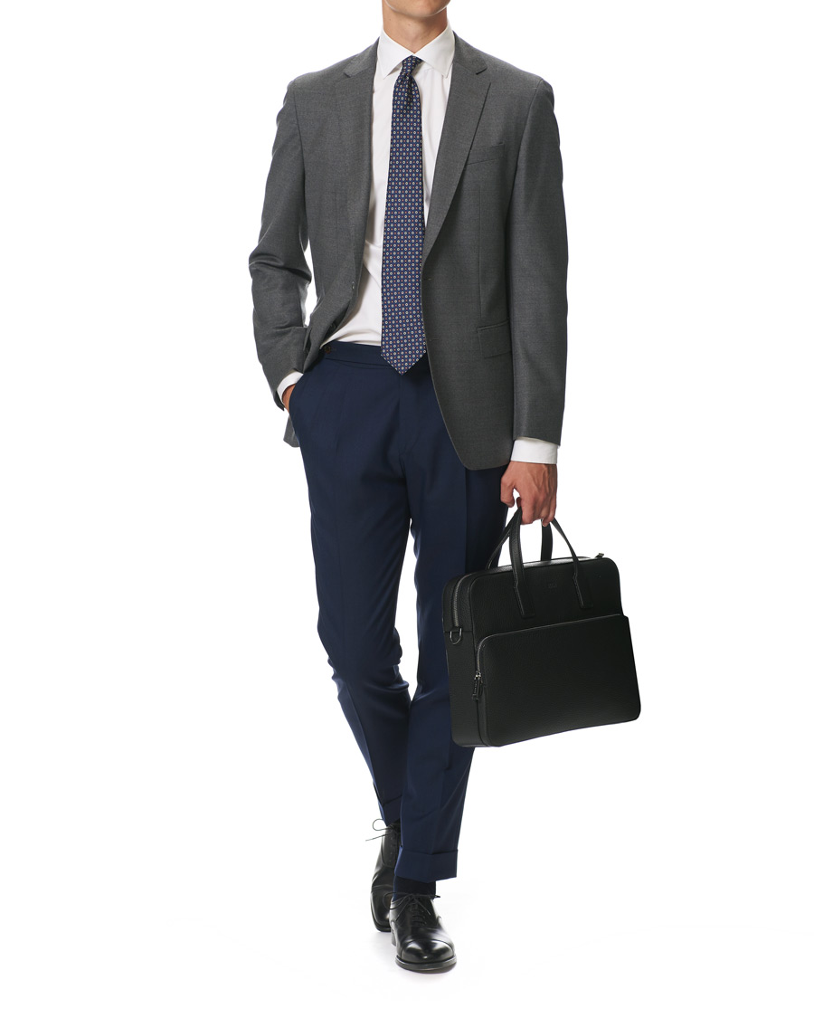 Herren | Sakkos | BOSS BLACK | BOSS Hartley Flannel Blazer Dark Grey