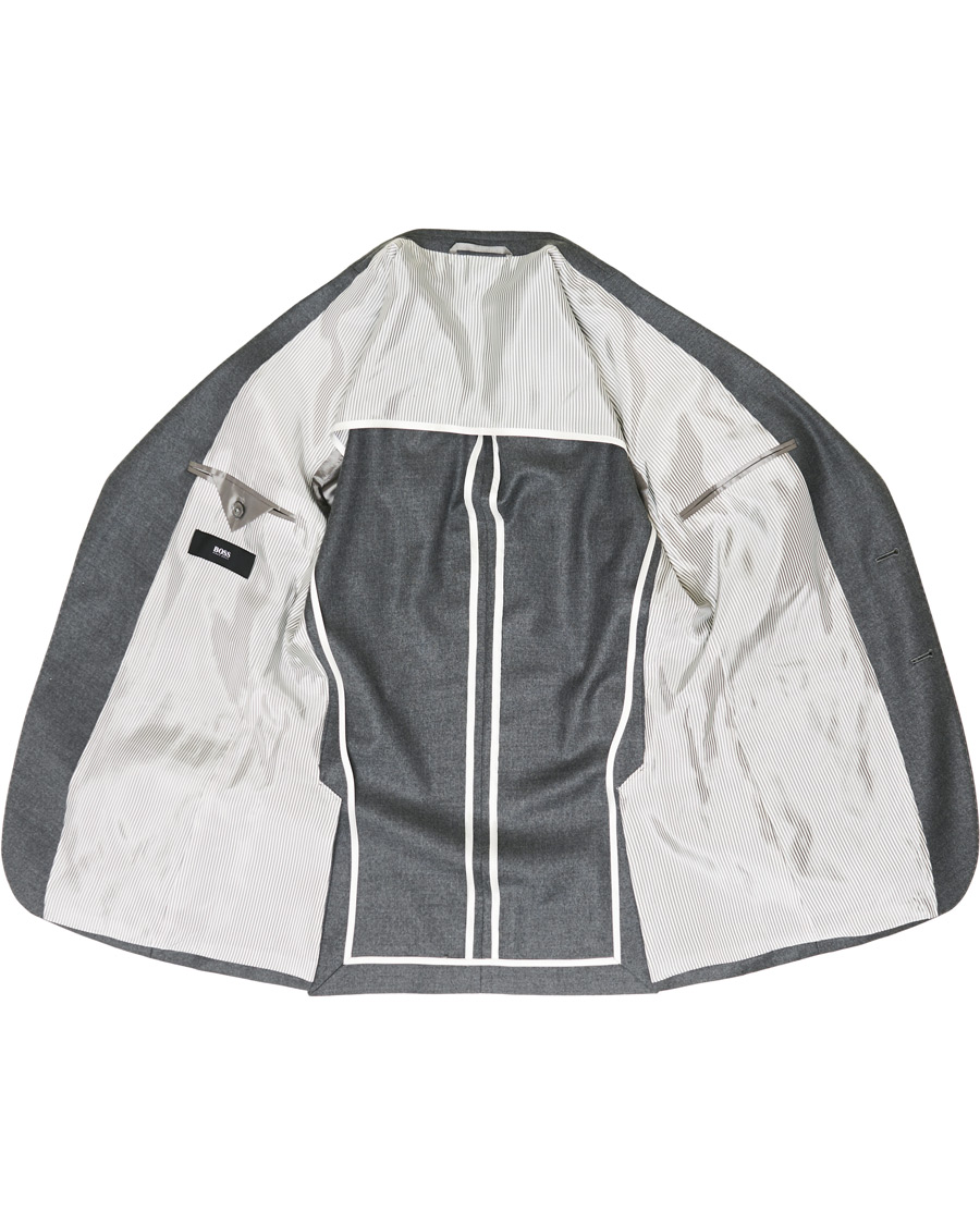 Herren | Sakkos | BOSS BLACK | BOSS Hartley Flannel Blazer Dark Grey