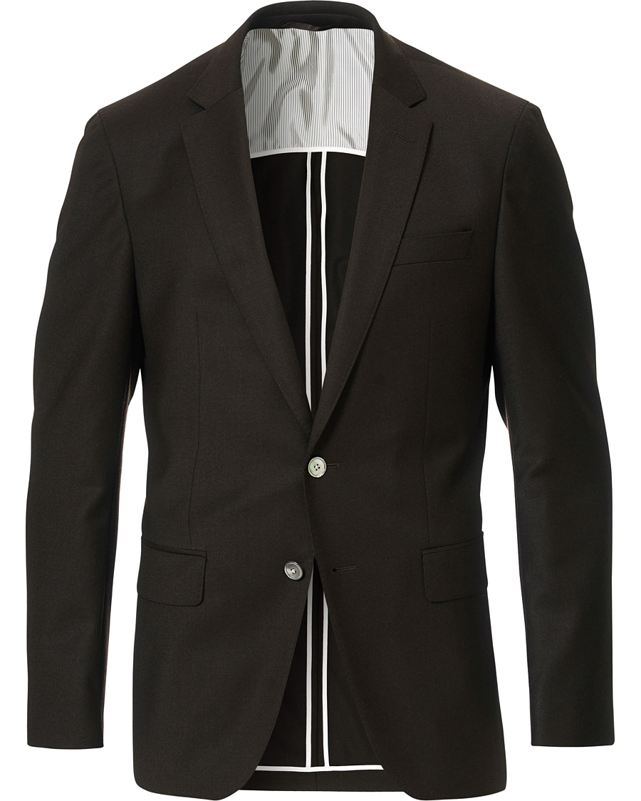 Herren | Sakkos | BOSS BLACK | BOSS Hartley Flannel Blazer Dark Brown