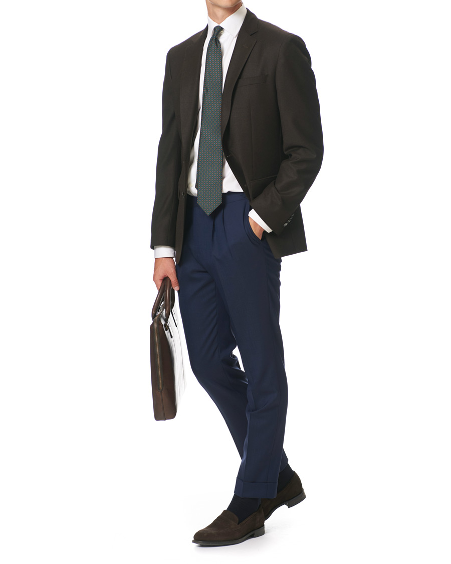 Herren | Sakkos | BOSS BLACK | BOSS Hartley Flannel Blazer Dark Brown