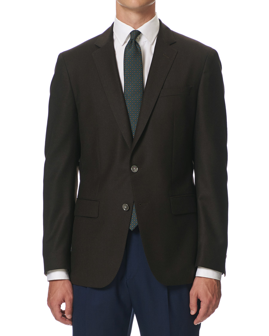 Herren | Sakkos | BOSS BLACK | BOSS Hartley Flannel Blazer Dark Brown