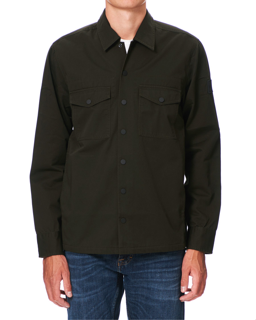 BOSS Casual Lovel Pocket Shirt Jacket Open Green