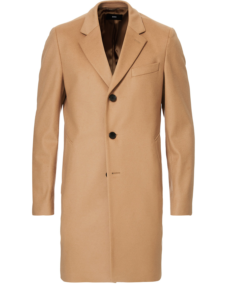 Herren | Jacken | BOSS BLACK | BOSS Nye Wool/Cashmere Coat Medium Beige