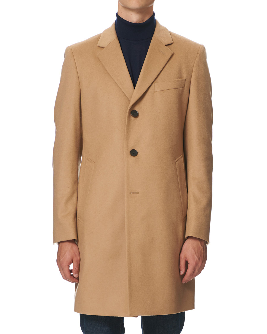 Herren | Jacken | BOSS BLACK | BOSS Nye Wool/Cashmere Coat Medium Beige