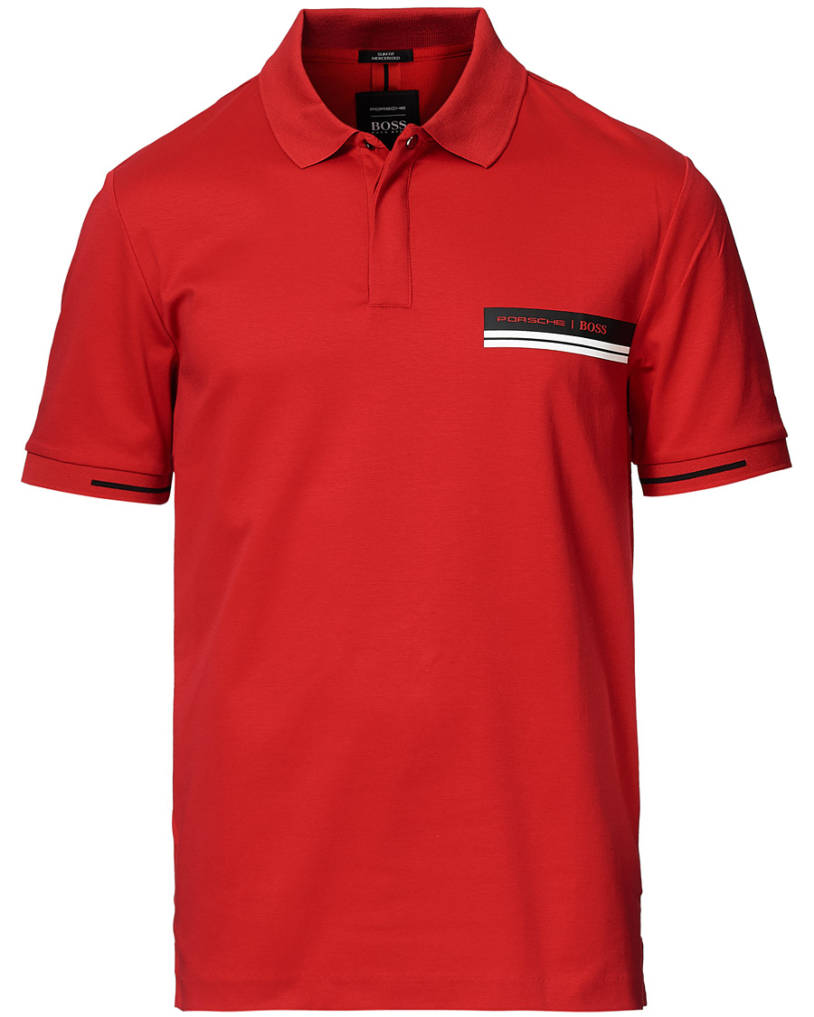 Herren | Poloshirts | BOSS BLACK | BOSS Porsche Capsule Phillipson Polo Open Red