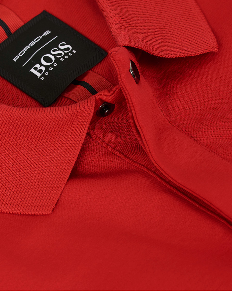 Herren | Poloshirts | BOSS BLACK | BOSS Porsche Capsule Phillipson Polo Open Red
