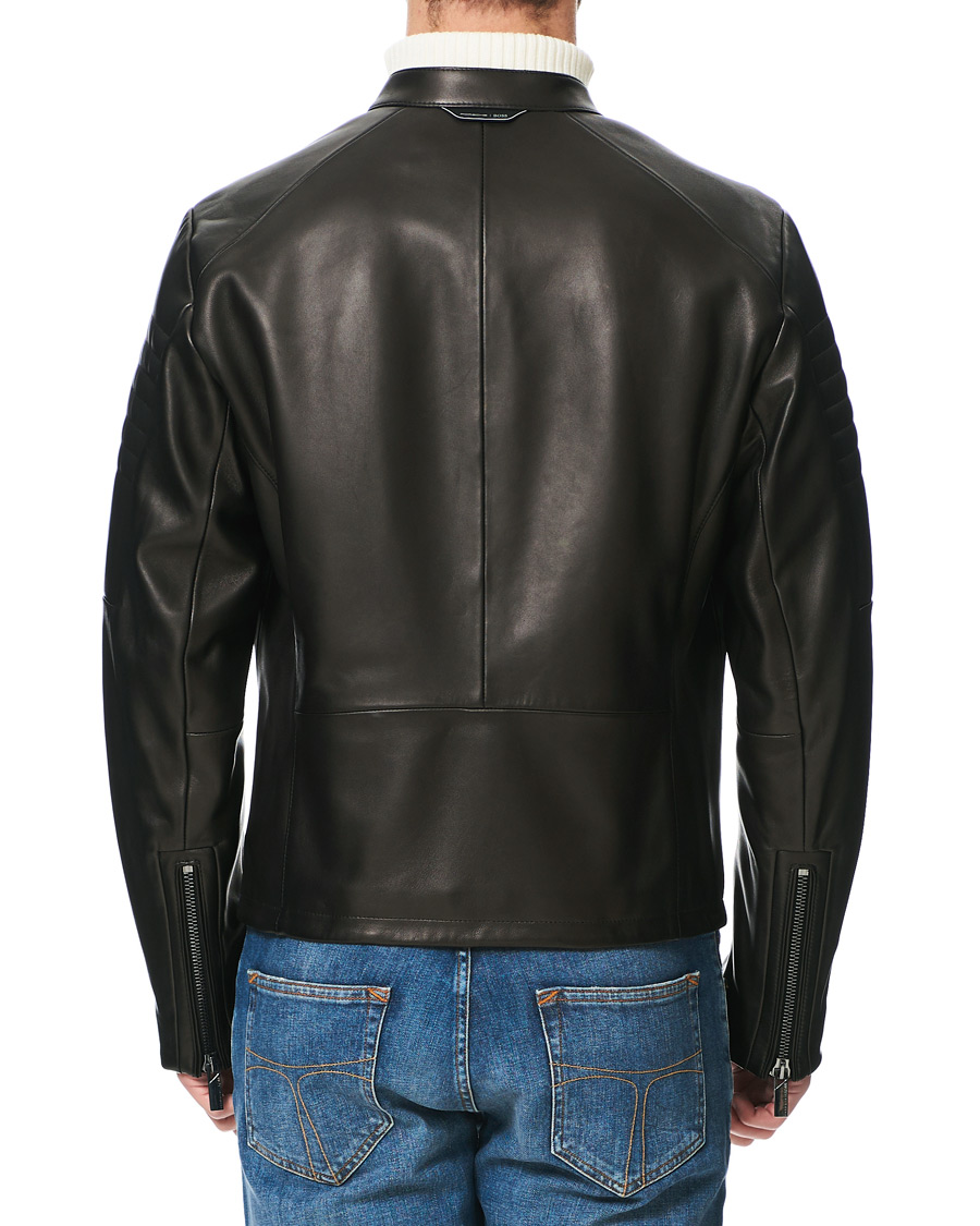 Herren | Jacken | BOSS BLACK | BOSS Porsche Capsule Noptem Leather Jacket Black