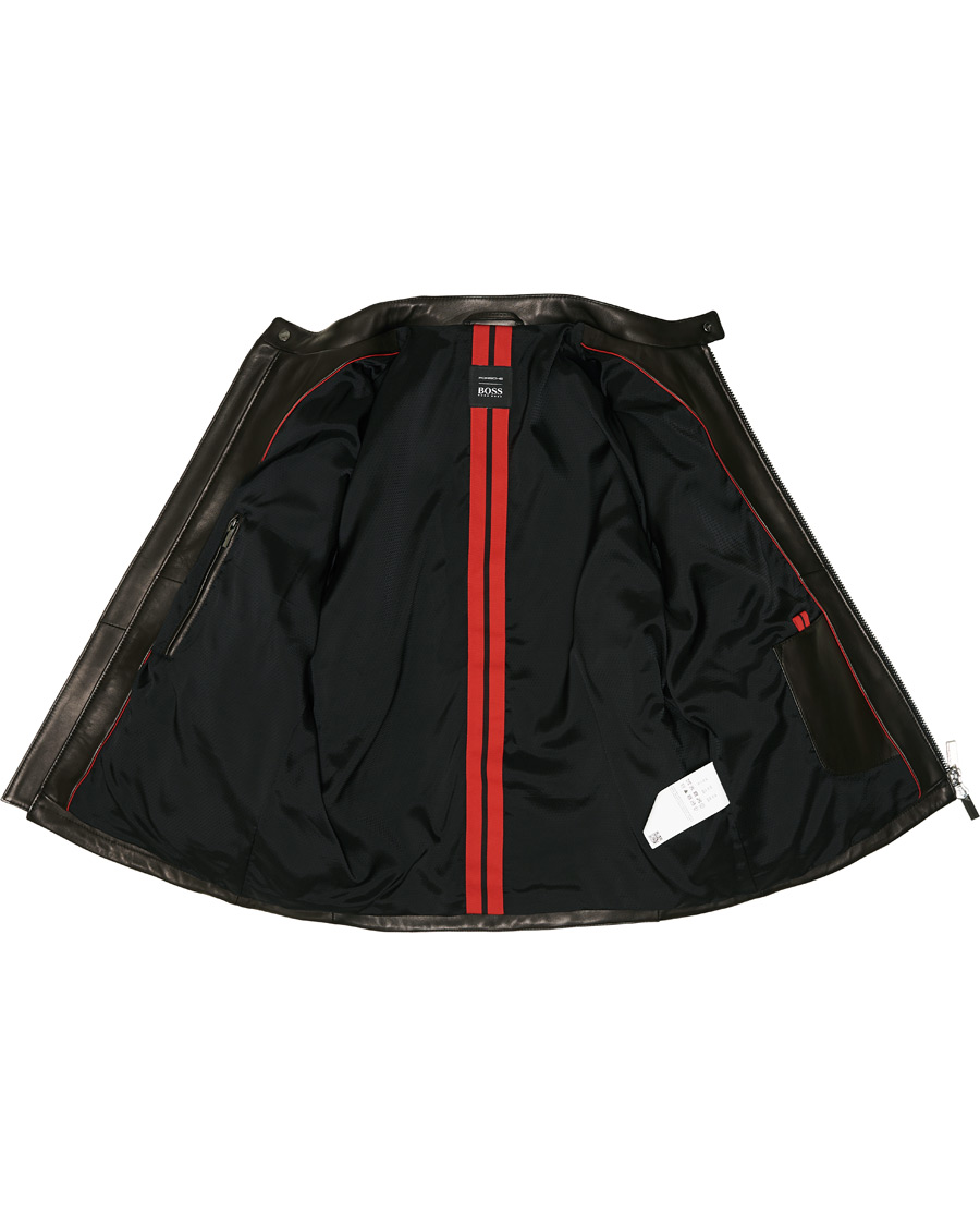 Herren | Jacken | BOSS BLACK | BOSS Porsche Capsule Noptem Leather Jacket Black