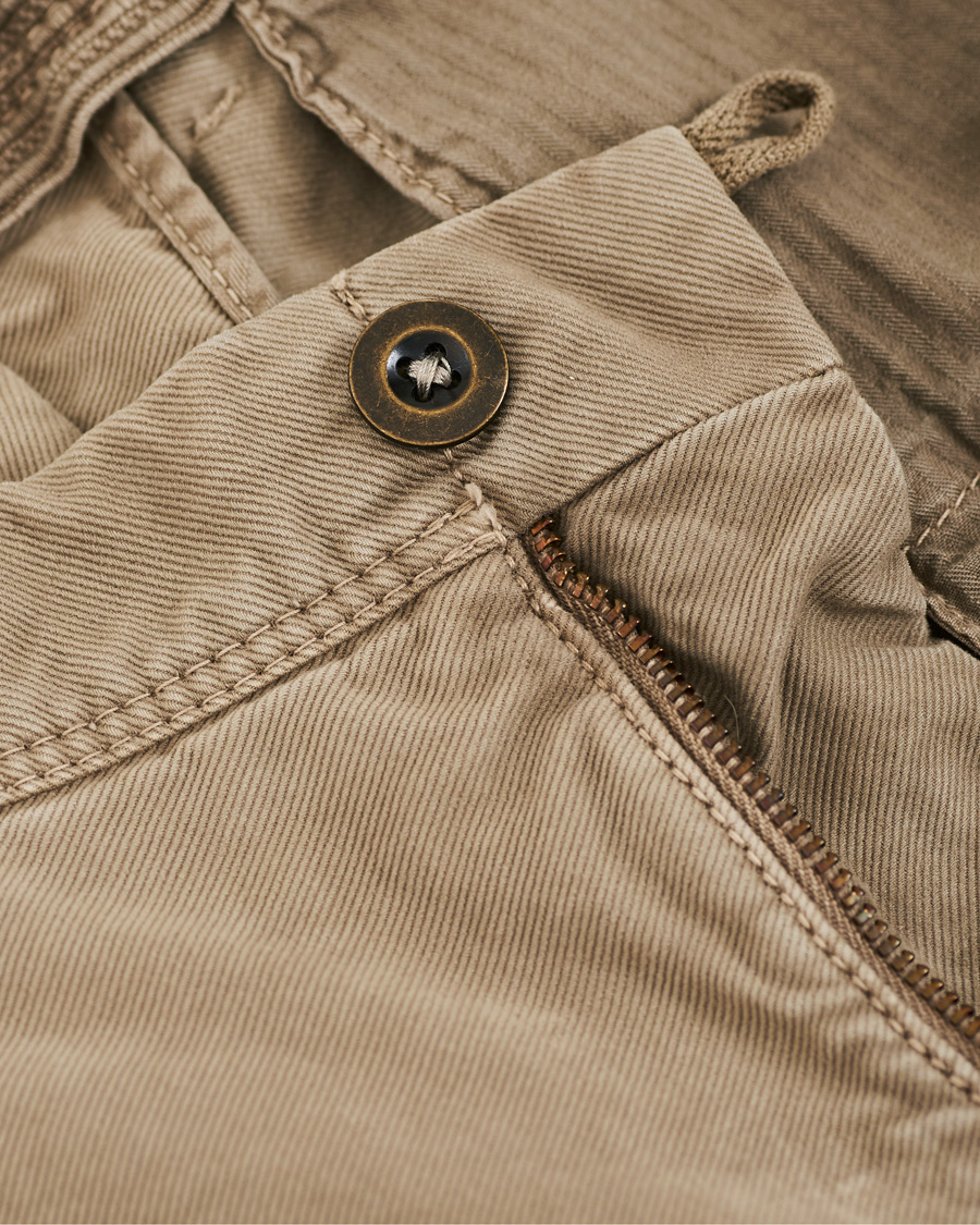 Herren | Hosen | Incotex | Regular Fit Garment Dyed Washed Slacks Beige