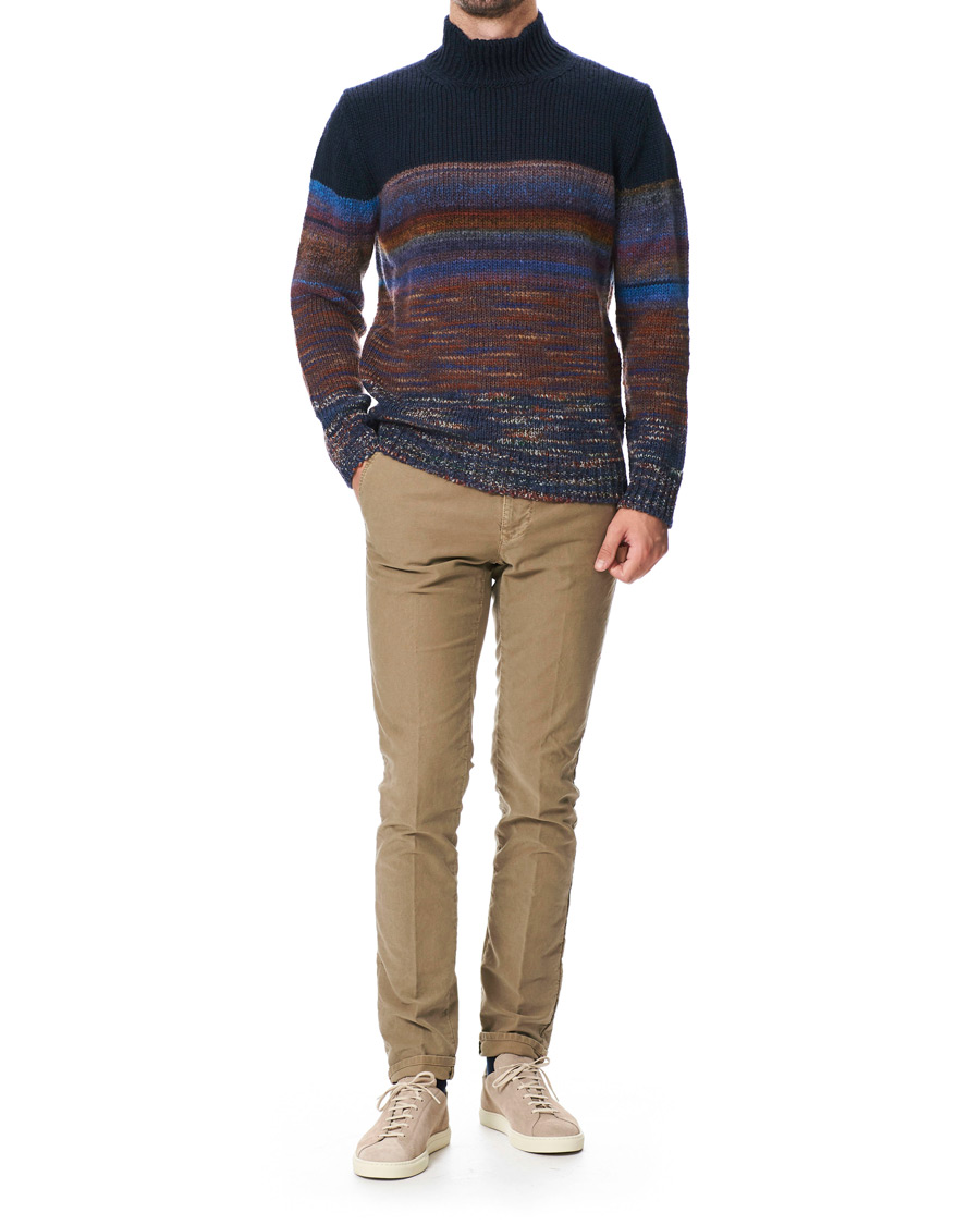 Herren | Hosen | Incotex | Slim Fit Garment Dyed Washed Slacks Beige