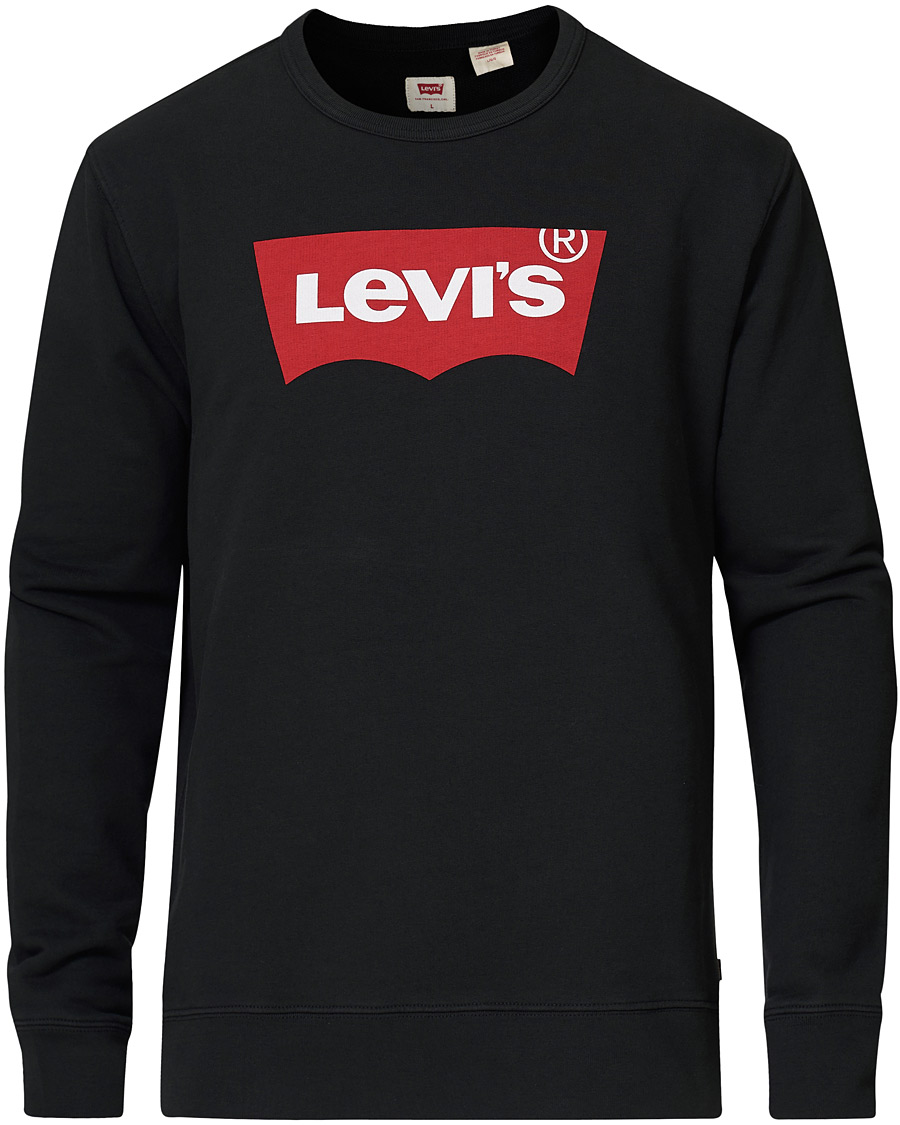 Herren | Pullover | Levi's | Batwing Crew Neck Sweatshirt Jet Black