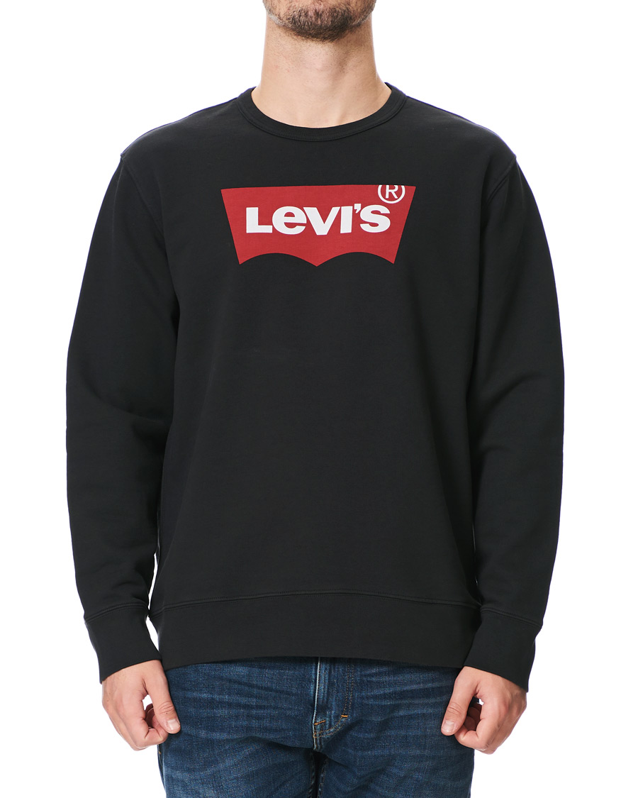 Herren | Pullover | Levi's | Batwing Crew Neck Sweatshirt Jet Black