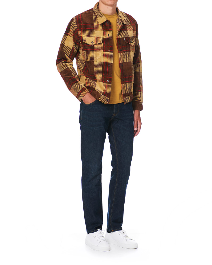 Herren | Jacken | Levi's Vintage Clothing | Plaid Corduroy Trucket Jacket Oxblood Plaid Purple