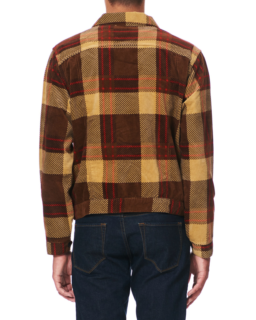 Herren | Jacken | Levi's Vintage Clothing | Plaid Corduroy Trucket Jacket Oxblood Plaid Purple