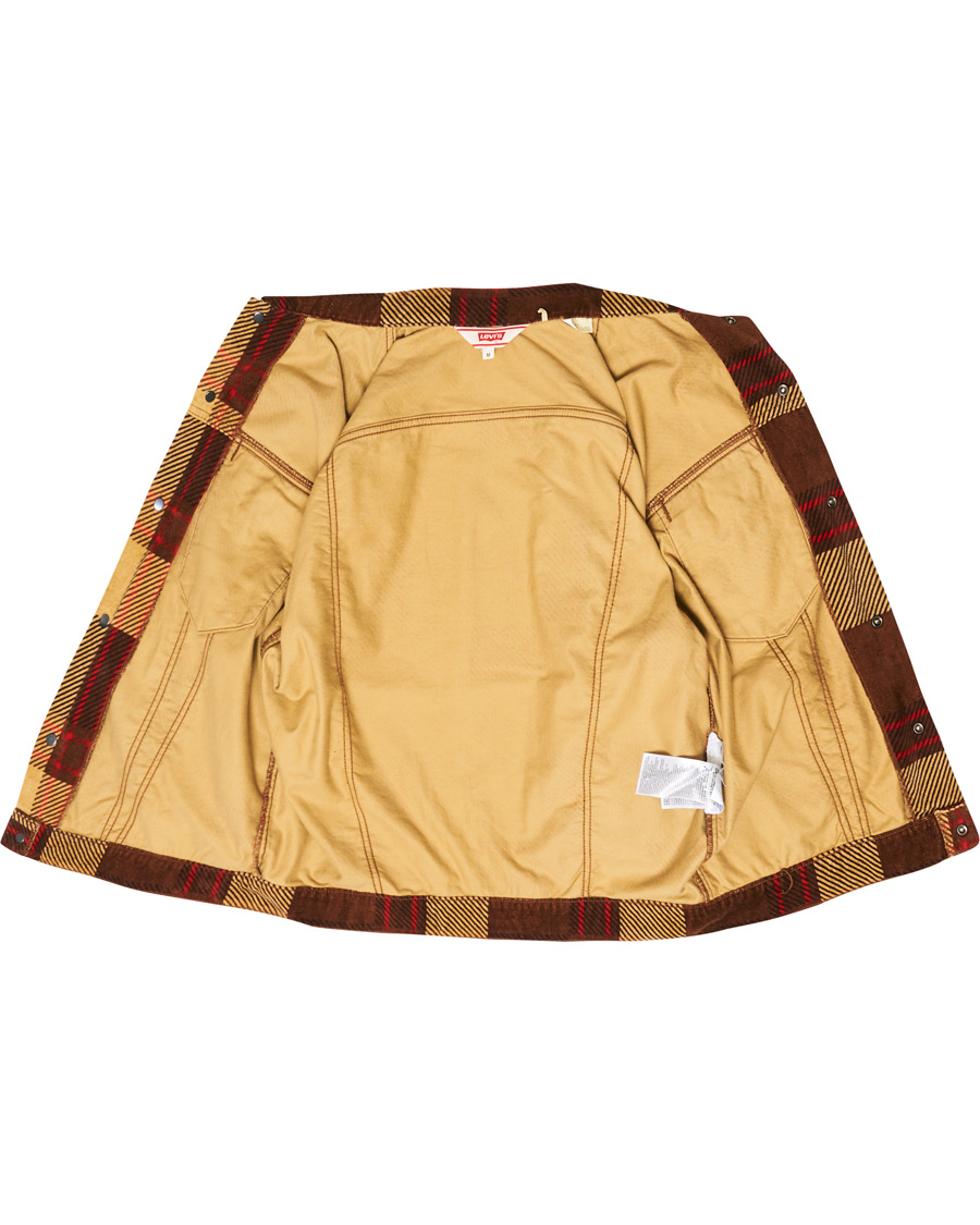 Herren | Jacken | Levi's Vintage Clothing | Plaid Corduroy Trucket Jacket Oxblood Plaid Purple