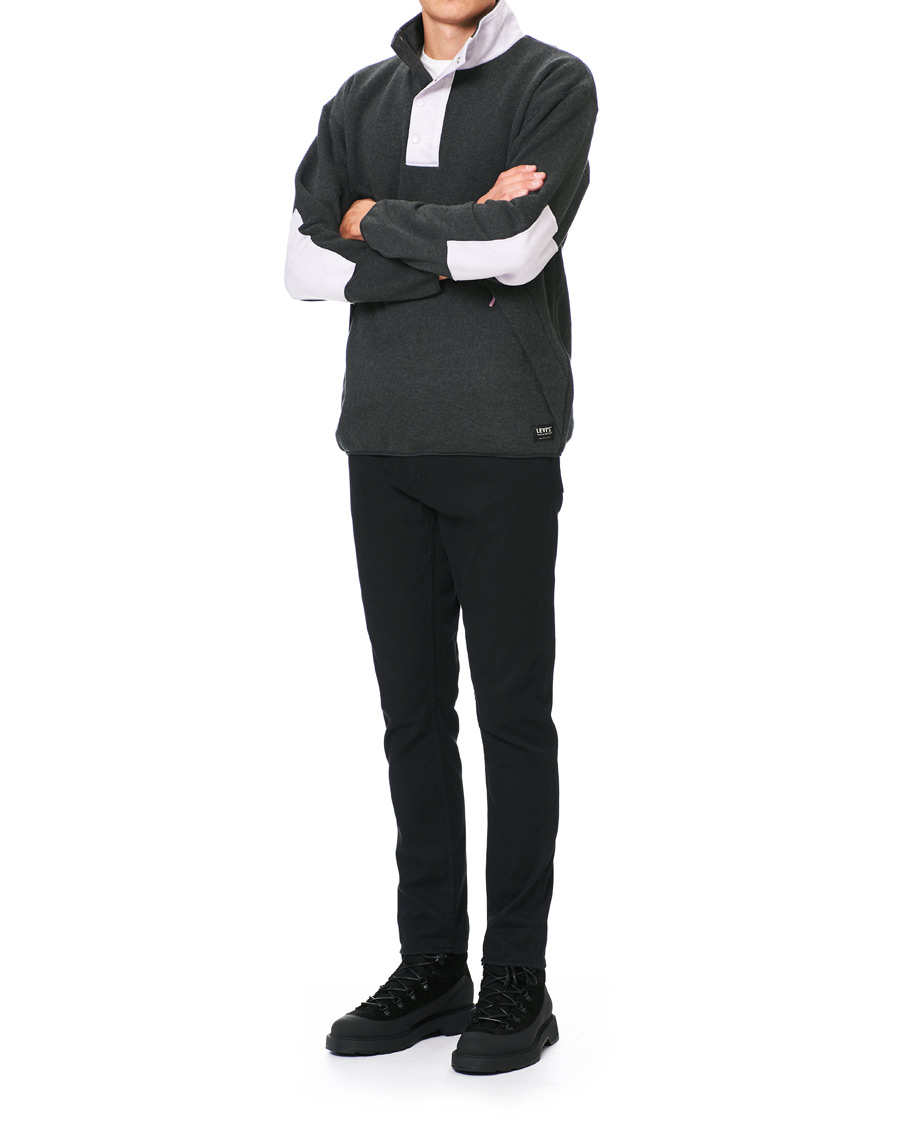 Herren | Pullover | Levi's Made & Crafted | Alpine Mock Fleece Stretch Limo