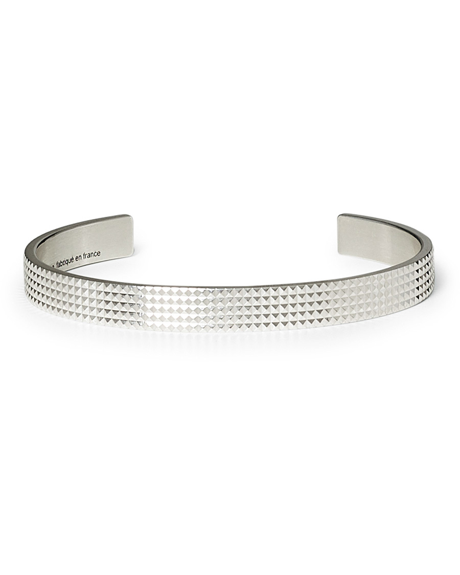 Herren | LE GRAMME Guilloche Pyramid Bracelet Sterling Silver 23g | LE GRAMME | Guilloche Pyramid Bracelet Sterling Silver 23g