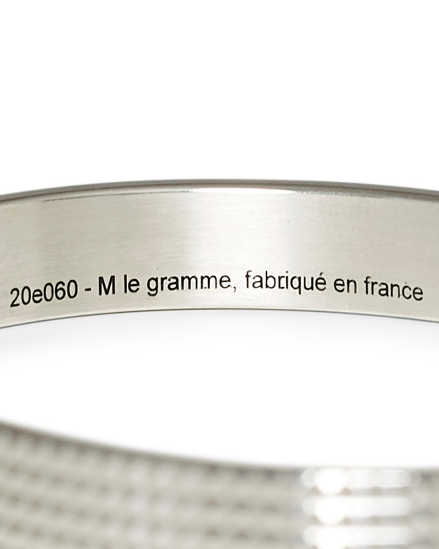 Herren | LE GRAMME Guilloche Pyramid Bracelet Sterling Silver 23g | LE GRAMME | Guilloche Pyramid Bracelet Sterling Silver 23g