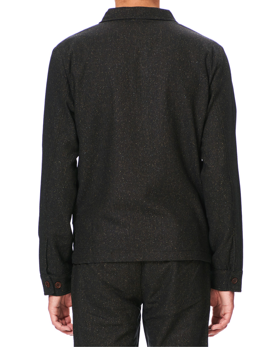 Herren | Hemden | Morris | Dulwich Donegal Full Zip Overshirt Dark Brown