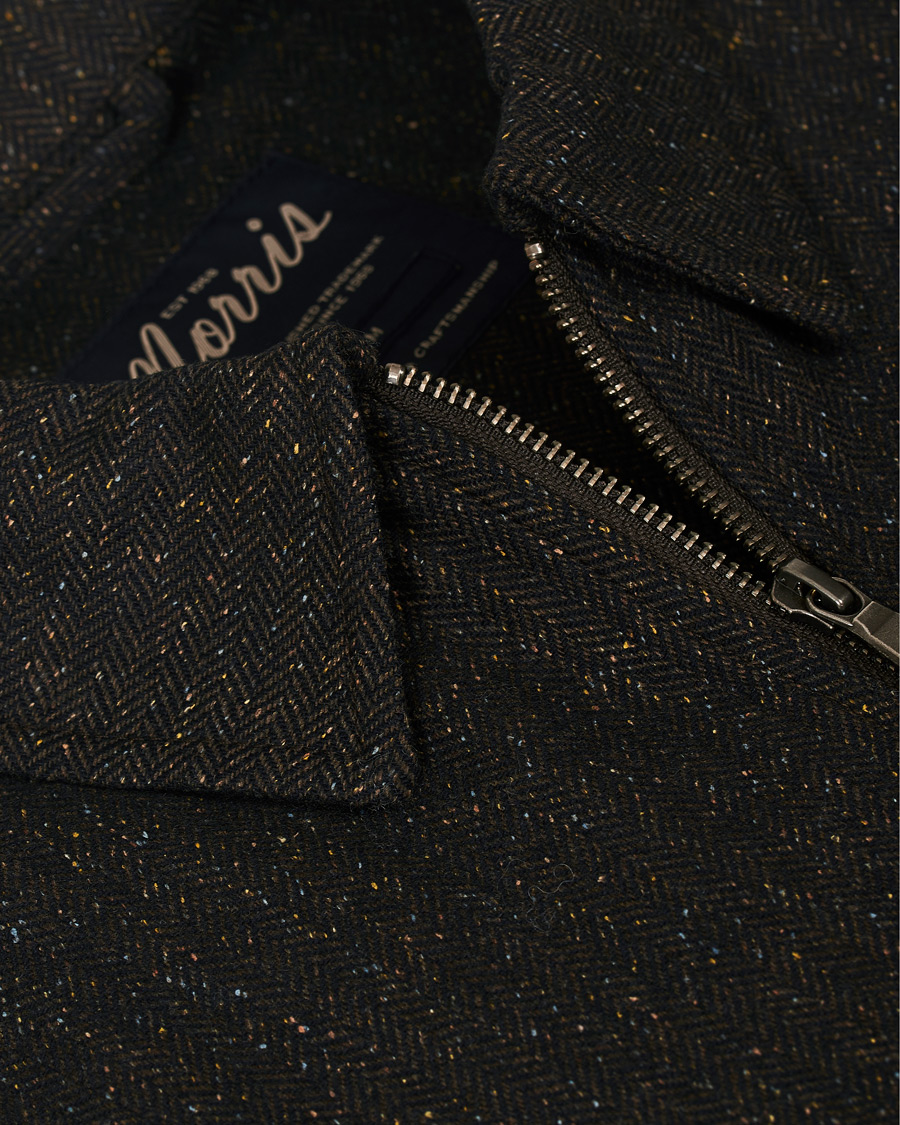 Herren | Hemden | Morris | Dulwich Donegal Full Zip Overshirt Dark Brown