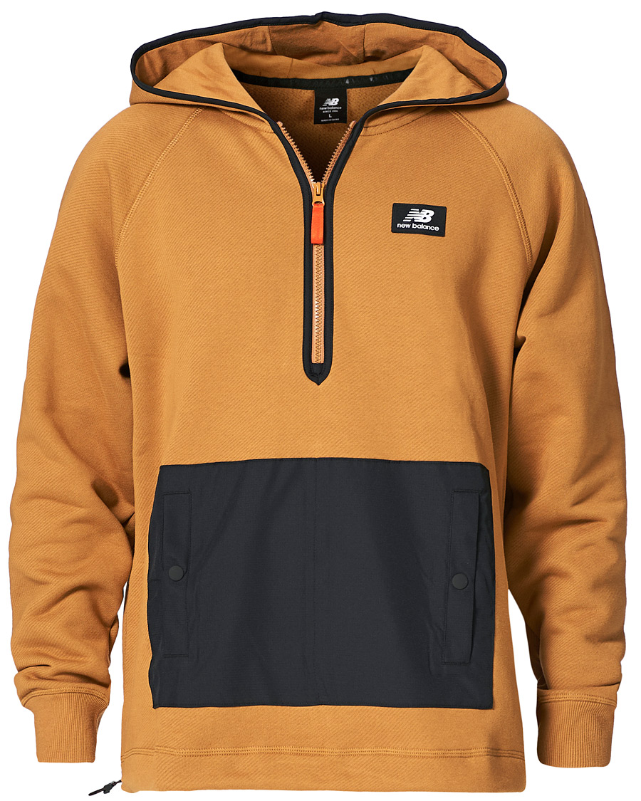 Herren | Pullover | New Balance | All Terrain Half Zip Hoodie Brown