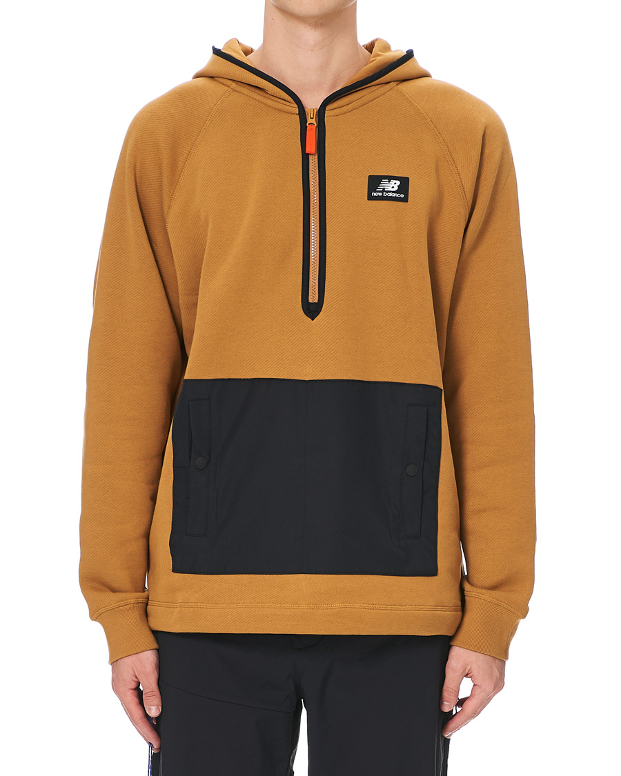 Herren | Pullover | New Balance | All Terrain Half Zip Hoodie Brown