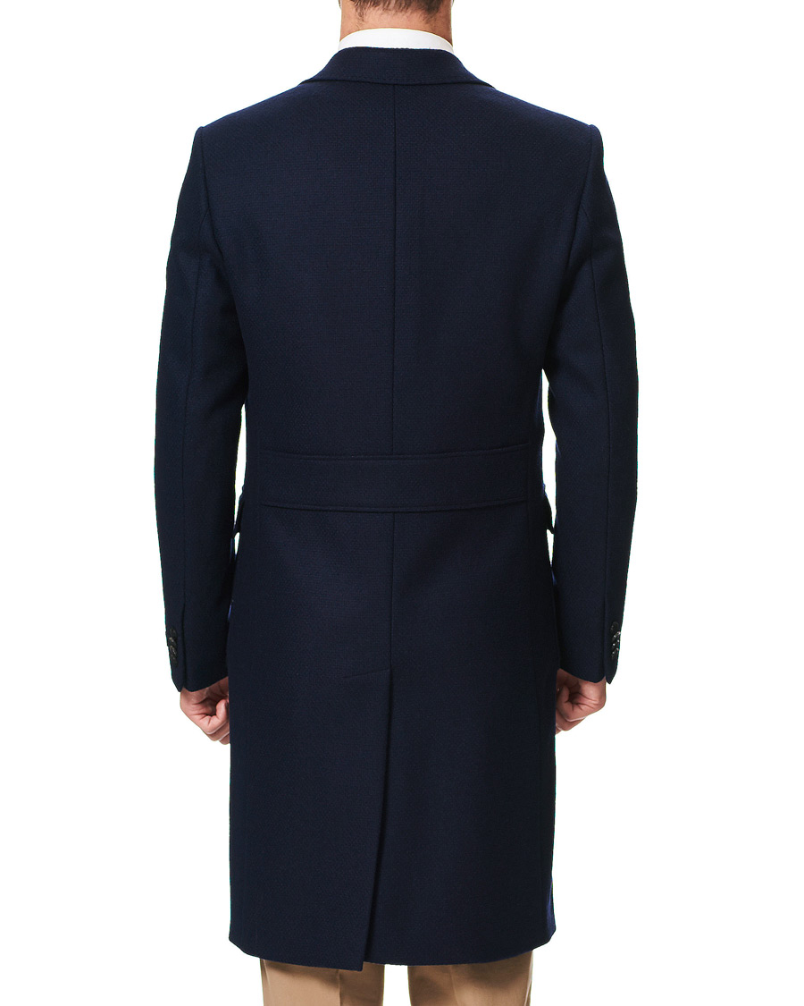 Herren | Jacken | Morris Heritage | Structured Wool Patch Pocket Coat Navy