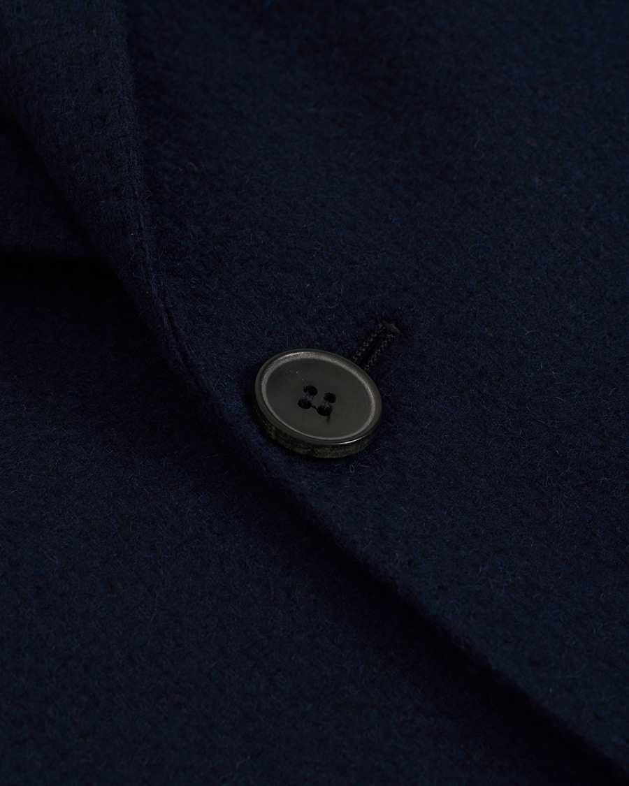 Herren | Jacken | Morris Heritage | Structured Wool Patch Pocket Coat Navy