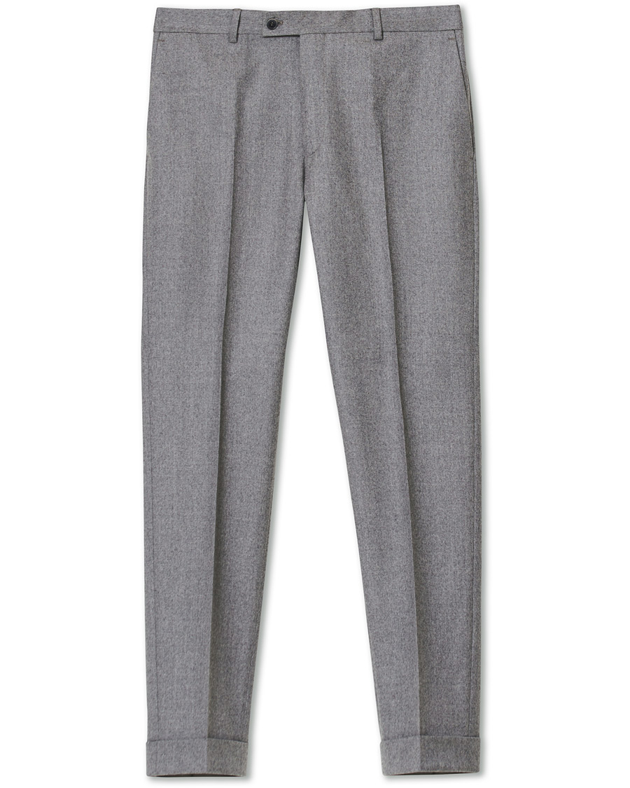 Herren | Hosen | Morris Heritage | Jack Flannel Trousers Light Grey