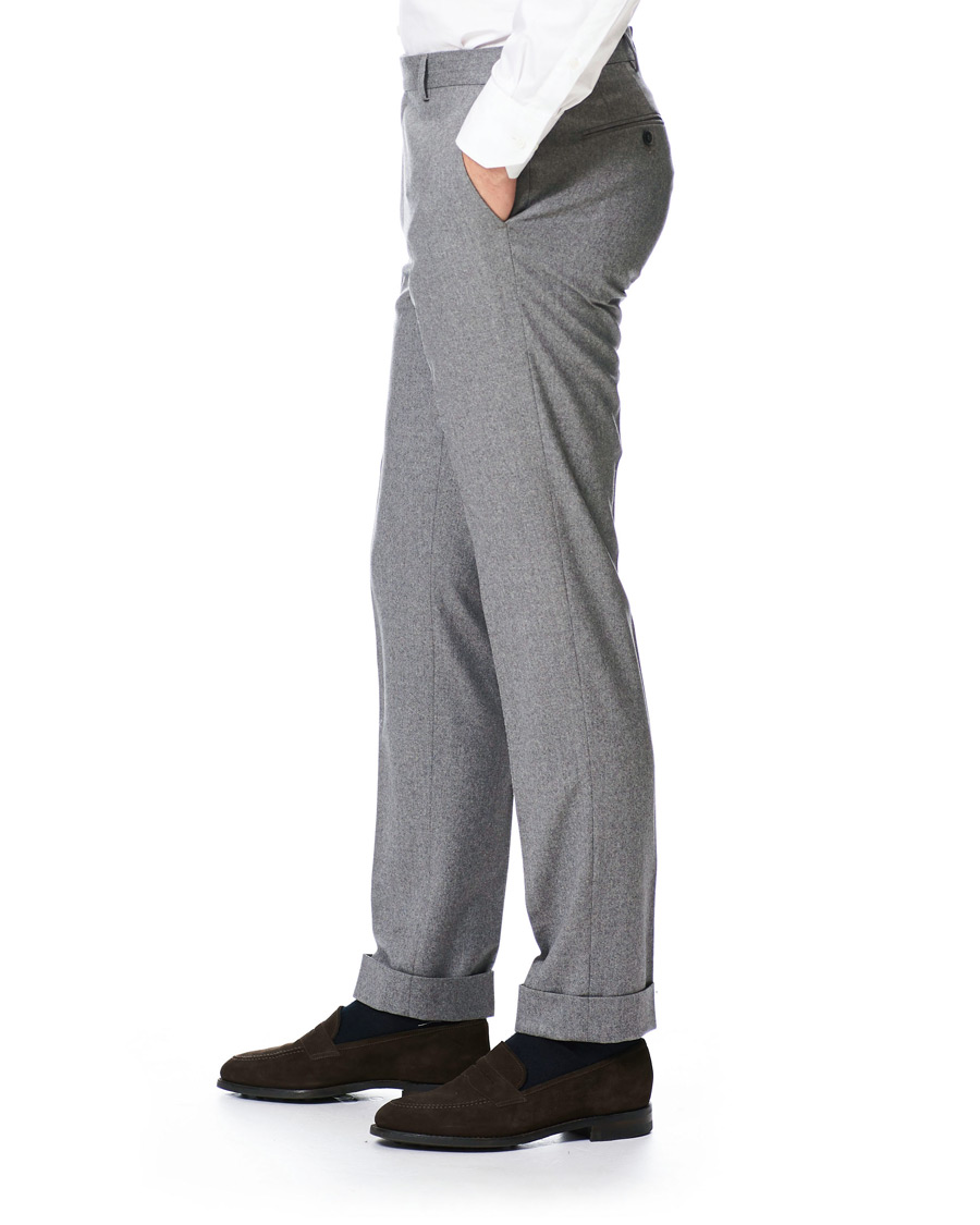 Herren | Hosen | Morris Heritage | Jack Flannel Trousers Light Grey