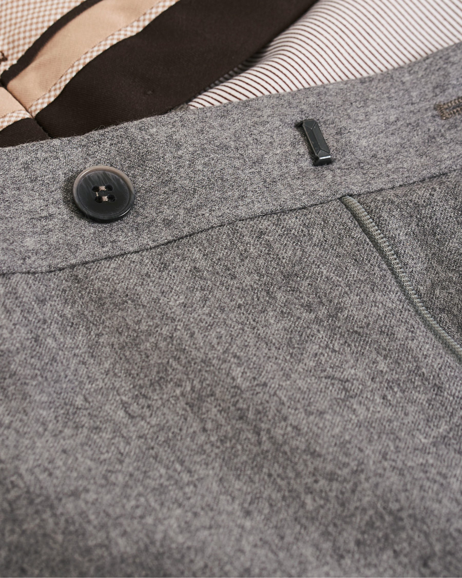 Herren | Hosen | Morris Heritage | Jack Flannel Trousers Light Grey