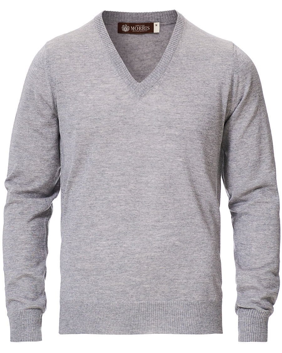 Herren | Pullover | Morris Heritage | Heritage V-Neck Grey