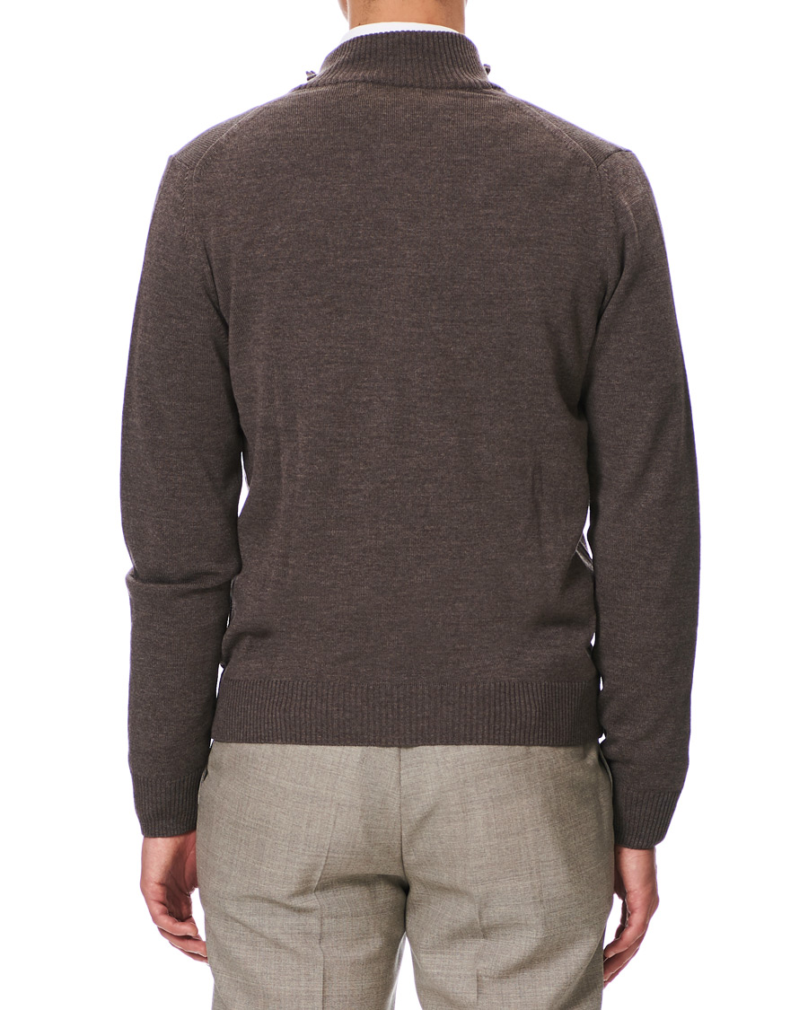 Herren | Pullover | Morris Heritage | Heritage 2 Way Zip Cardigan Brown