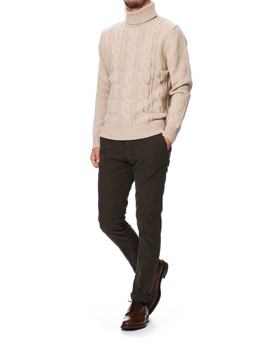 Herren | Pullover | Morris Heritage | Heritage Heavy Rollneck Beige