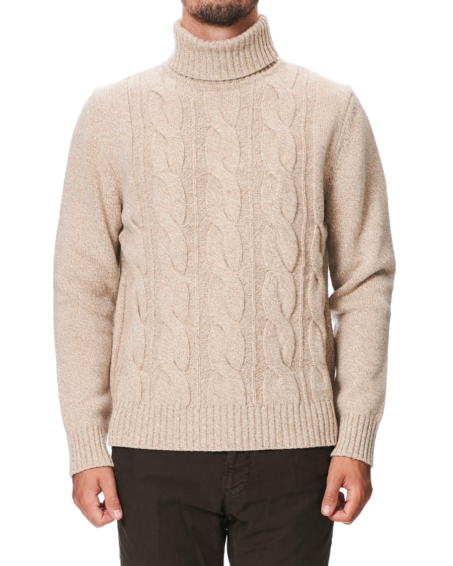 Herren | Pullover | Morris Heritage | Heritage Heavy Rollneck Beige