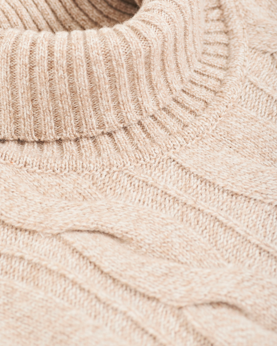 Herren | Pullover | Morris Heritage | Heritage Heavy Rollneck Beige