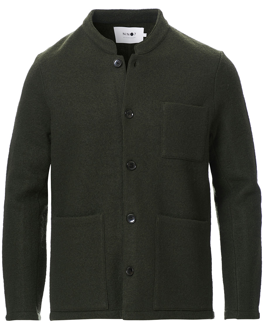 Herren | Sakkos | NN07 | Oswald Wool Blazer Army Green