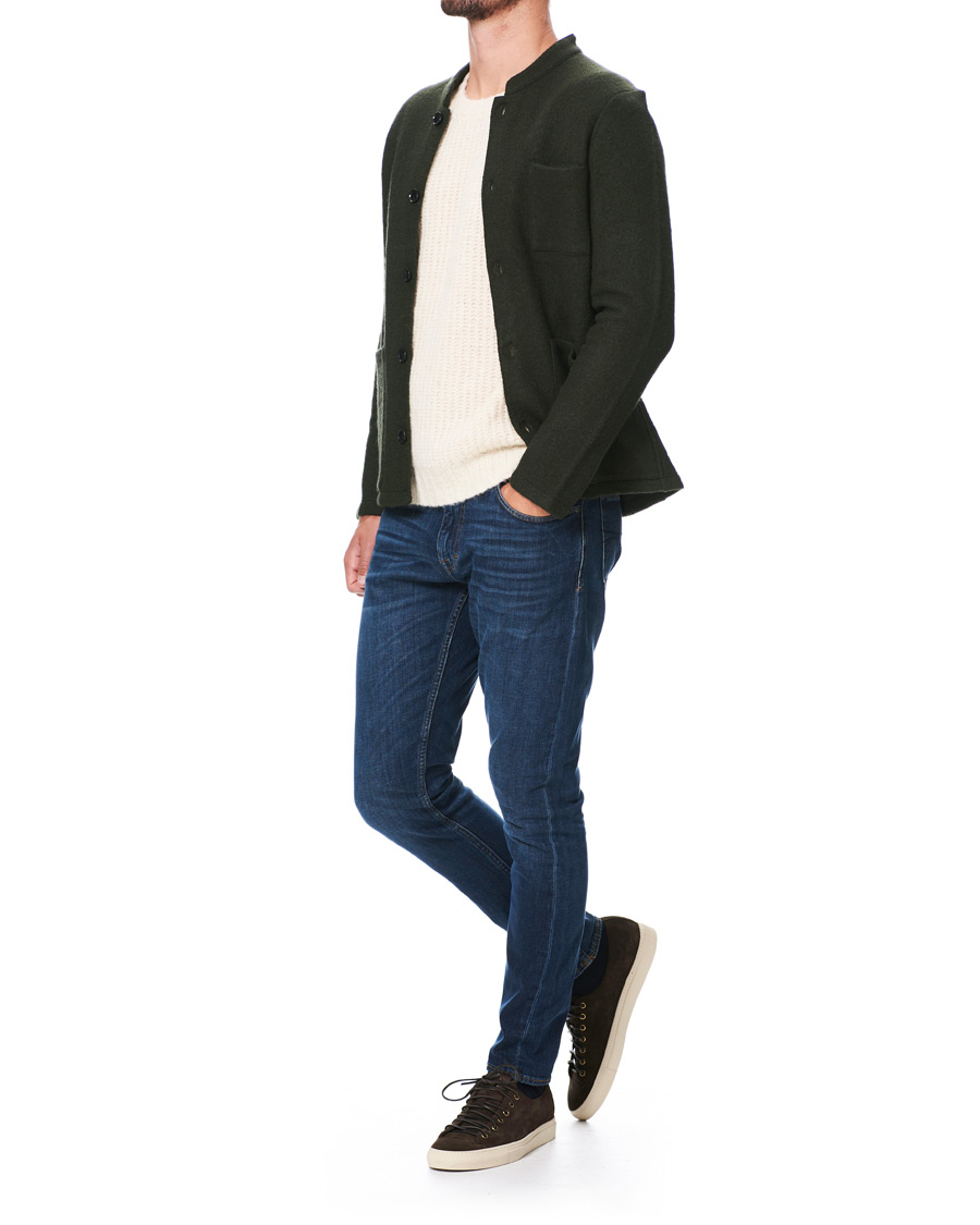 Herren | Sakkos | NN07 | Oswald Wool Blazer Army Green