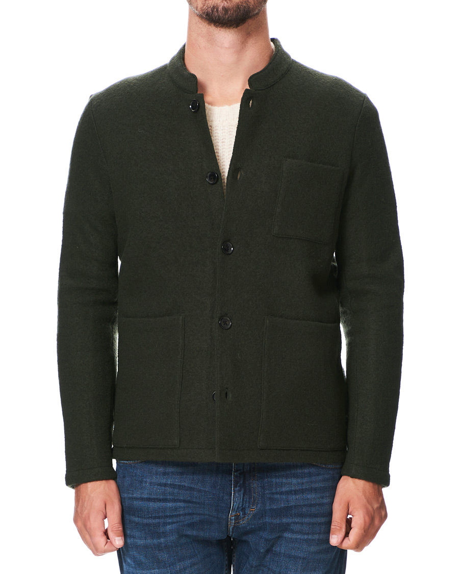 Herren | Sakkos | NN07 | Oswald Wool Blazer Army Green