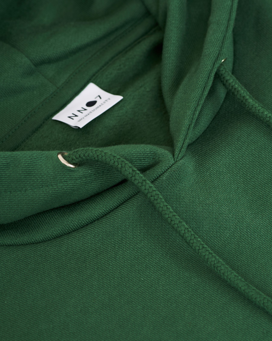 Herren | Pullover | NN07 | Barrow Printed Hoodie Bottle Green