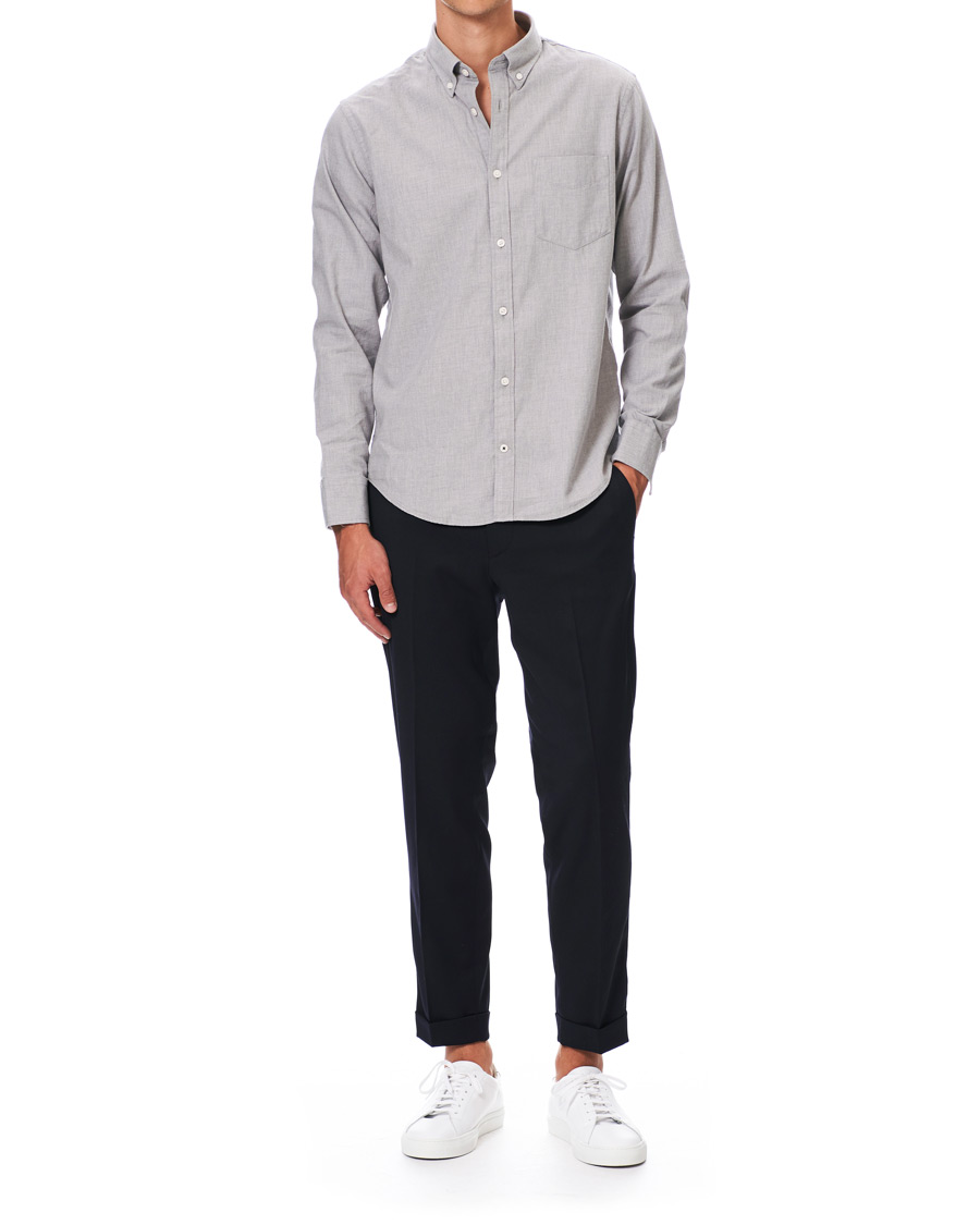 Herren | Hemden | NN07 | Levon Light Flannel Shirt Grey