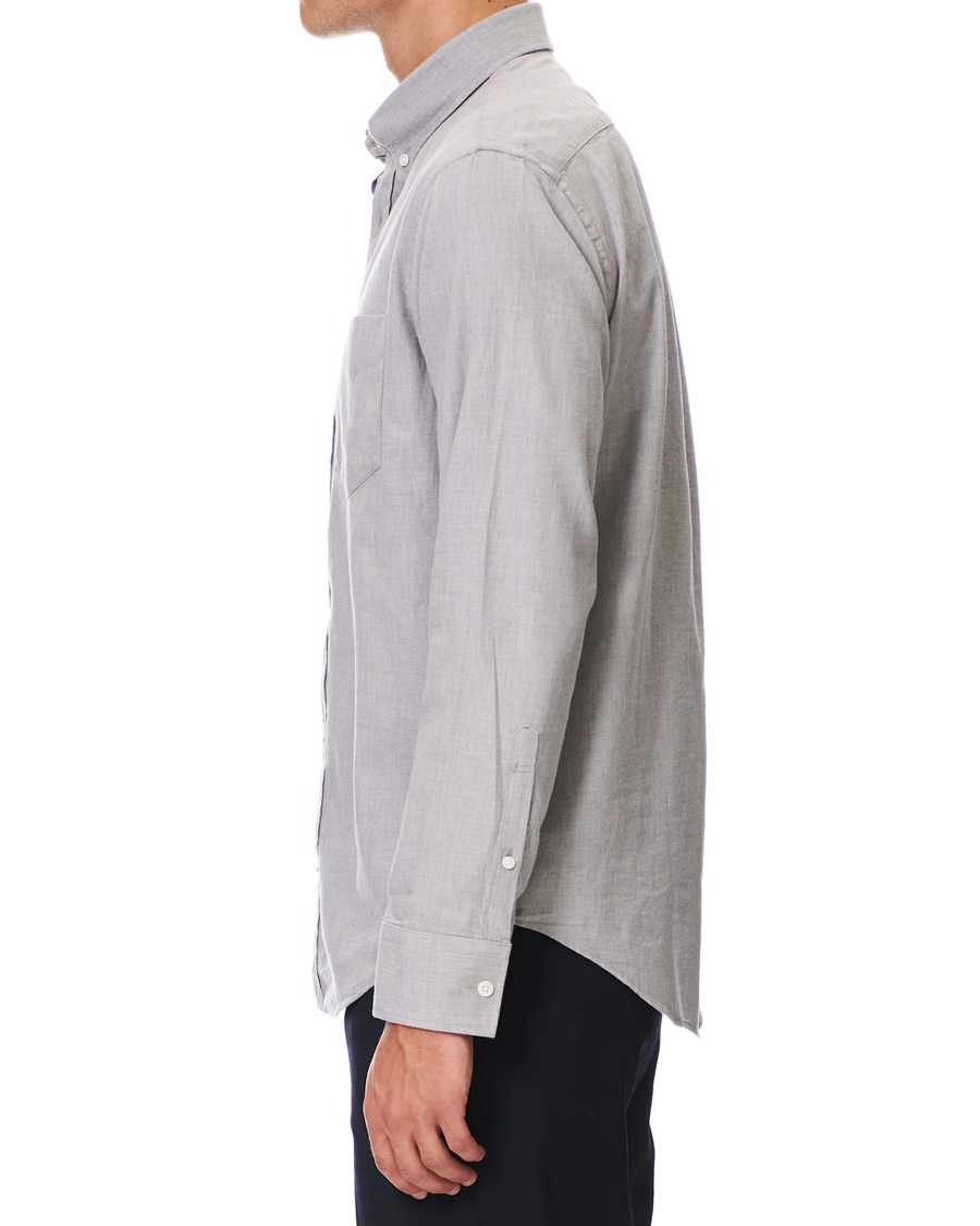 Herren | Hemden | NN07 | Levon Light Flannel Shirt Grey