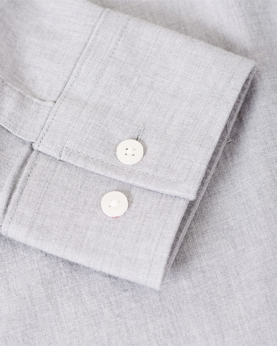 Herren | Hemden | NN07 | Levon Light Flannel Shirt Grey