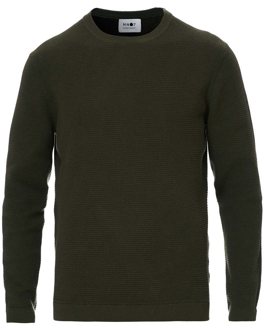 Herren | Pullover | NN07 | Julian Structure Pullover Army Green