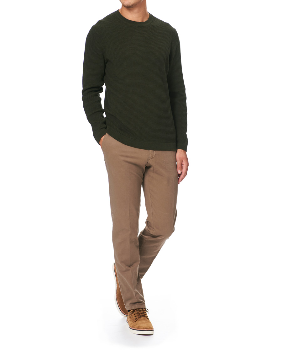 Herren | Pullover | NN07 | Julian Structure Pullover Army Green